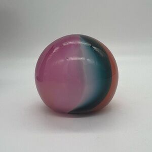 Vintage Swirl Art Glass Paperweight Touch of Light Studio Artist Signed 1993